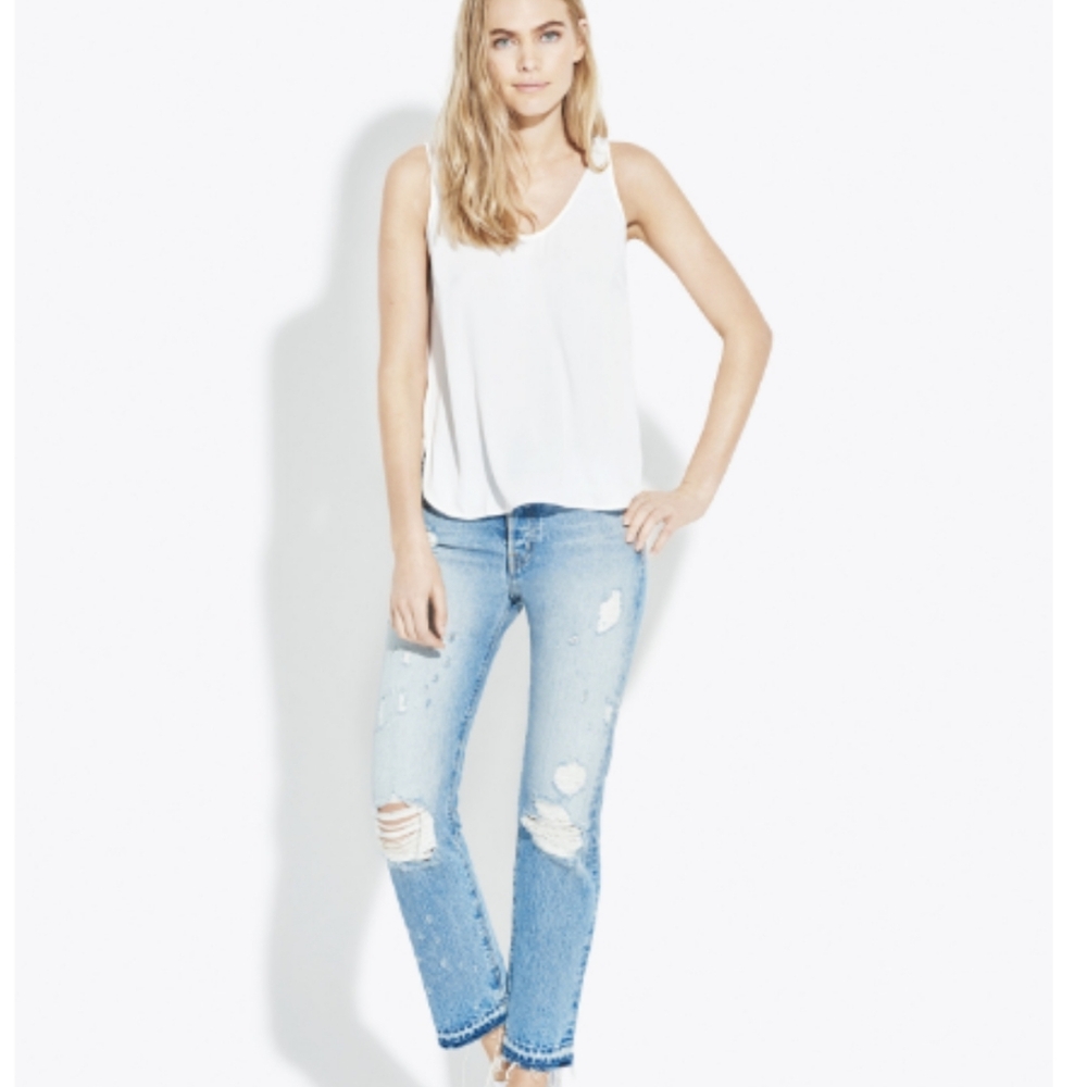 Women's AYR Distressed Blue Jeans